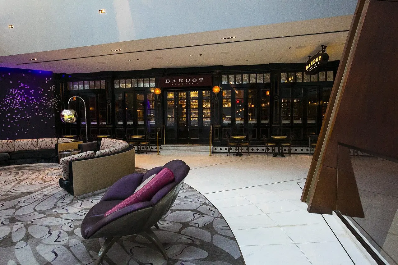 Décoration d'intérieur sur le thème du casino