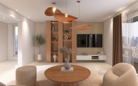 a living room filled with furniture and a flat screen tv