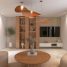 a living room filled with furniture and a flat screen tv