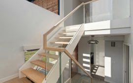a staircase in a house